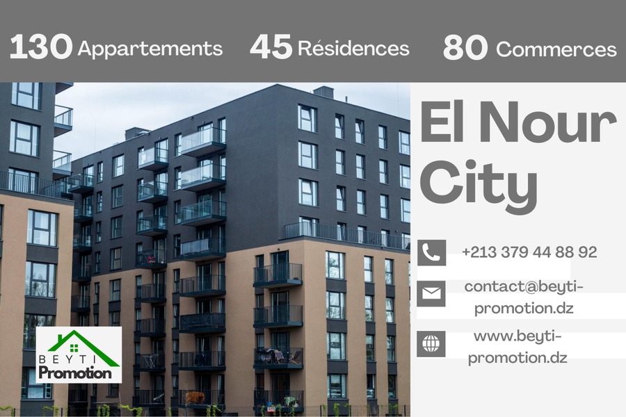 El Nour City : 130 appartements, 45 résidences et 80 commerces à Sétif